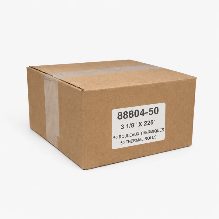 3 1/8 x 225 Coreless Thermal Paper Rolls BPA-Free (50 rolls)