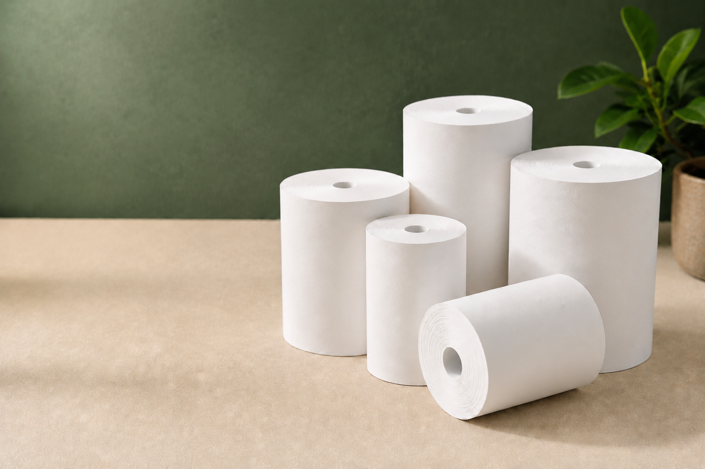 FSC certified thermal paper rolls made with responsibly sourced materials