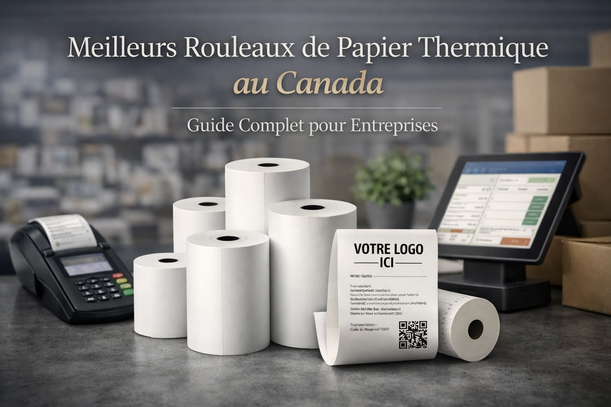 Meilleurs rouleaux de papier thermique au Canada pour systèmes POS avec terminal de paiement et imprimante de reçus